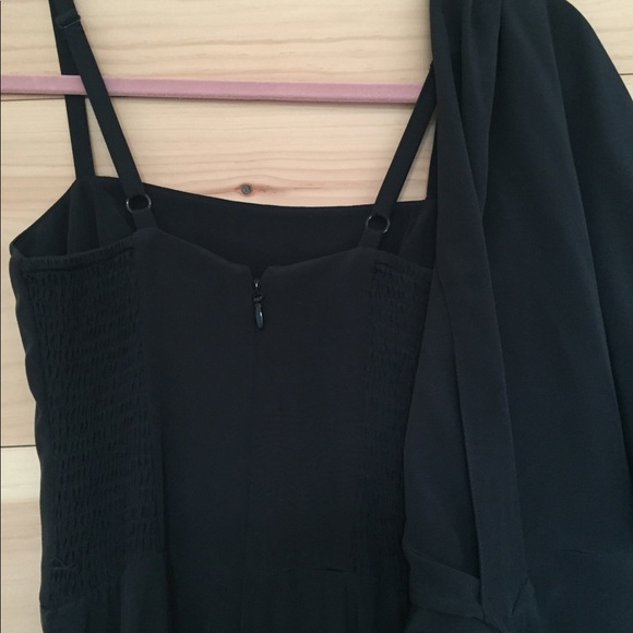 bCBG black Romper with cape - Picture 6 of 8